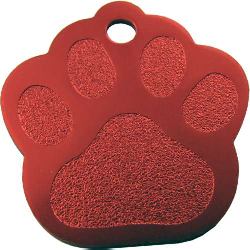 Aluminium Paw 28mm RED (Pack of 10)